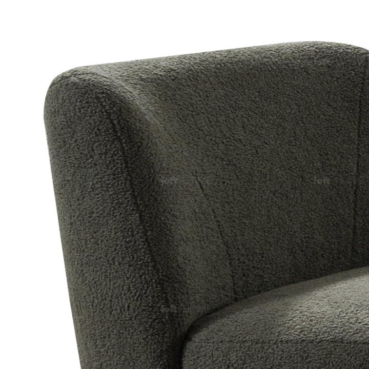 Minimalist fabric 1 seater sofa atrium material variants.