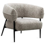 Modern Mixed Weave Fabric 1 Seater Sofa BAYEUX