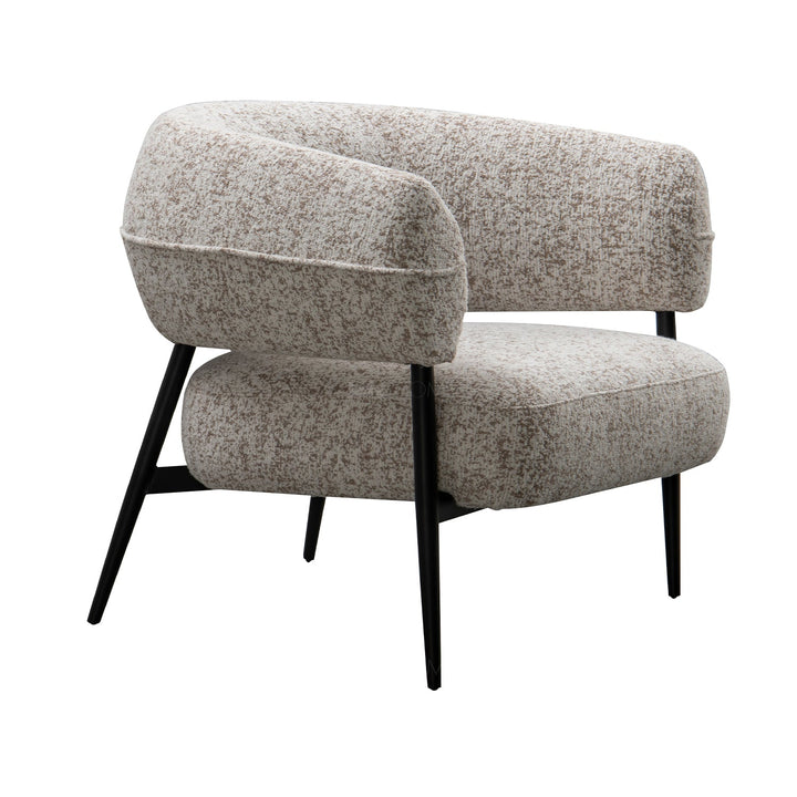 Minimalist fabric 1 seater sofa bayeux material variants.