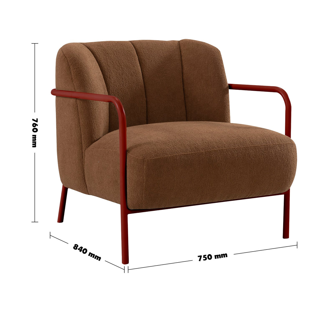 Minimalist fabric 1 seater sofa cloister size charts.