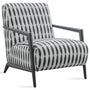 Modern Mixed Weave Fabric 1 Seater Sofa FELDSPAR