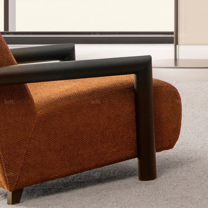 Minimalist fabric 1 seater sofa granitovã� detail 1.