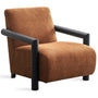 Modern Sherpa Fabric 1 Seater Sofa GRANITOVA