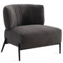 Modern Sherpa Fabric 1 Seater Sofa HEDGE