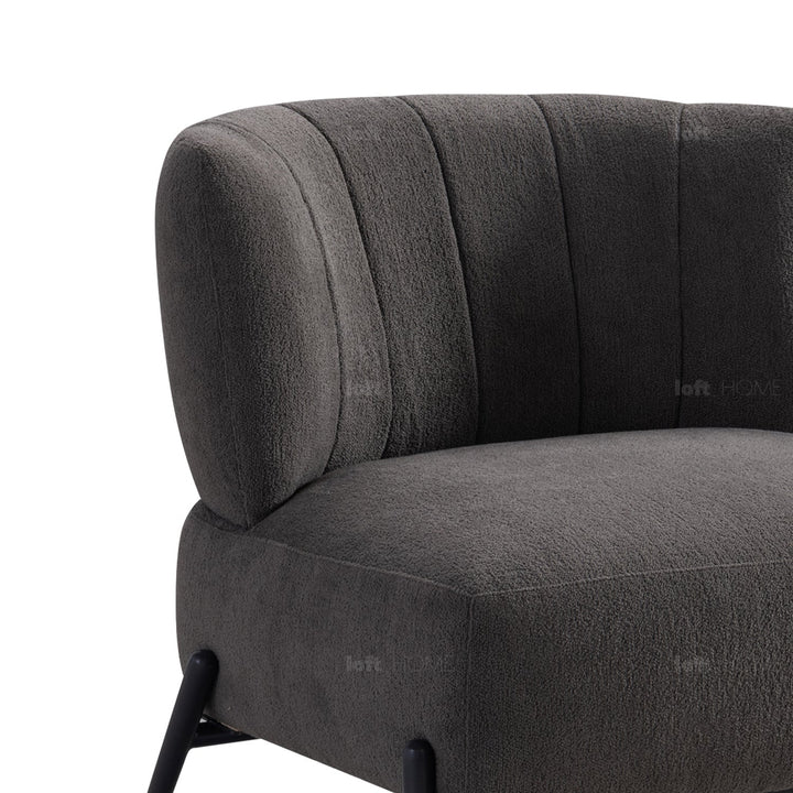 Minimalist fabric 1 seater sofa hedge material variants.