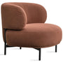 Cream Mixed Weave Fabric 1 Seater Sofa HINGER