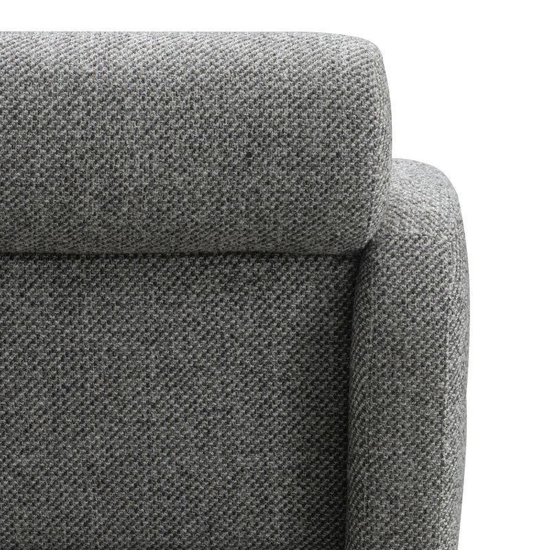 Modern Mixed Weave Fabric 1 Seater Sofa MONOLITHE Material Details Chart