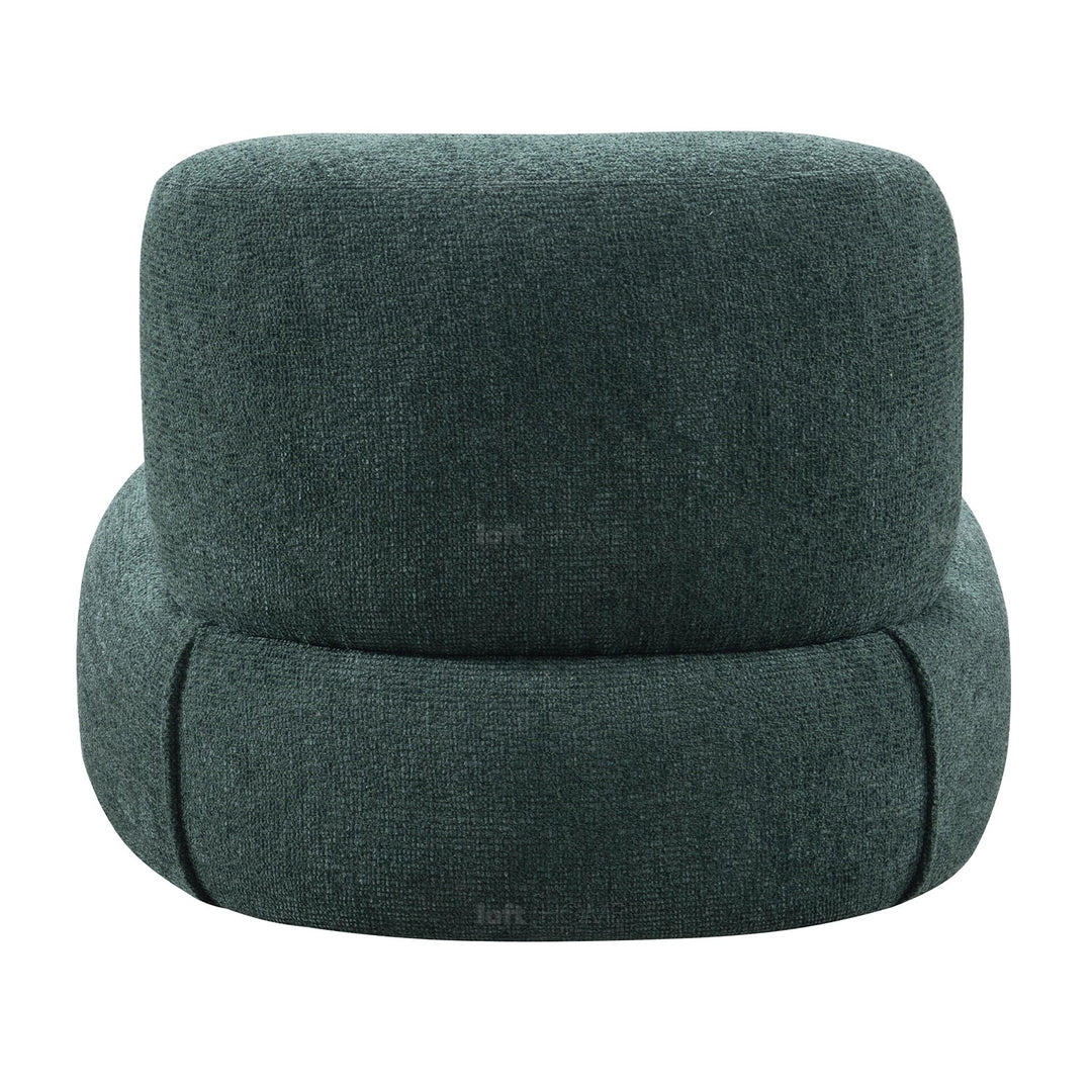 Minimalist fabric 1 seater sofa moss in real life style.