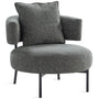 Modern Mixed Weave Fabric 1 Seater Sofa NAVE