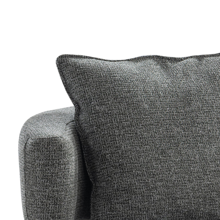 Minimalist fabric 1 seater sofa nave in real life style.