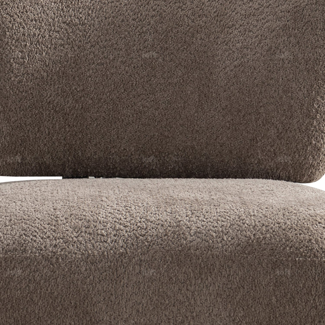 Minimalist Fabric Revolving 1 Seater Sofa RITE in panoramic view.