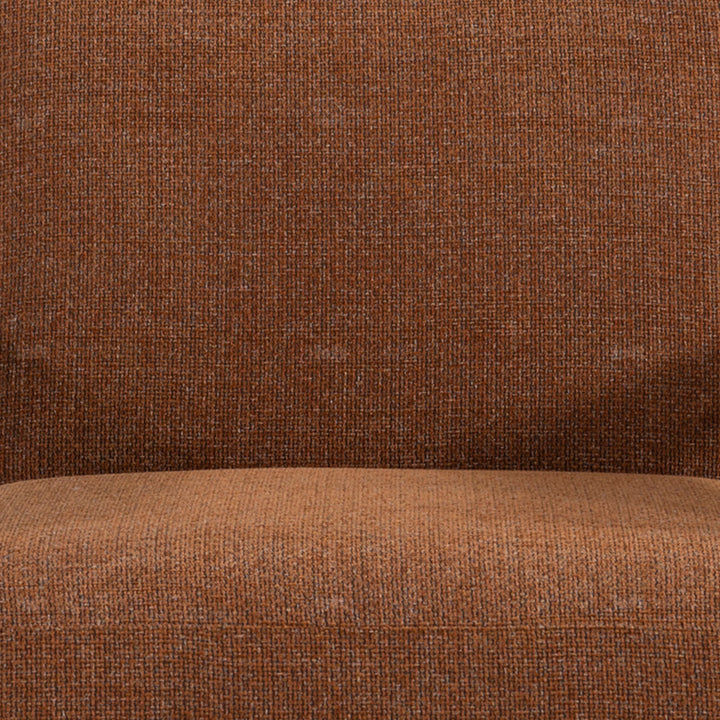 Minimalist fabric 1 seater sofa sempre in panoramic view.