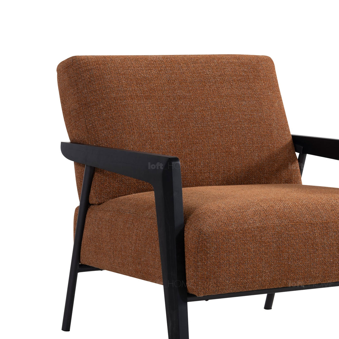 Minimalist fabric 1 seater sofa sempre material variants.