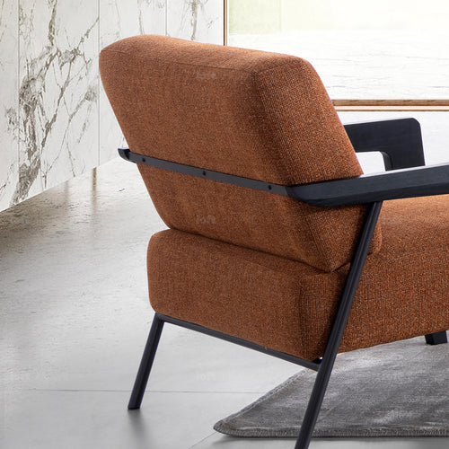 Modern Mixed Weave Fabric 1 Seater Sofa SEMPRE Good to Know Preview-1