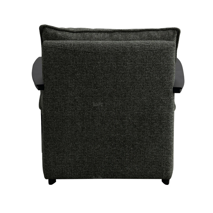Minimalist fabric 1 seater sofa turret color swatches.