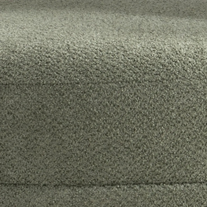 Modern mixed weave fabric 1 seater sofa yard in panoramic view.