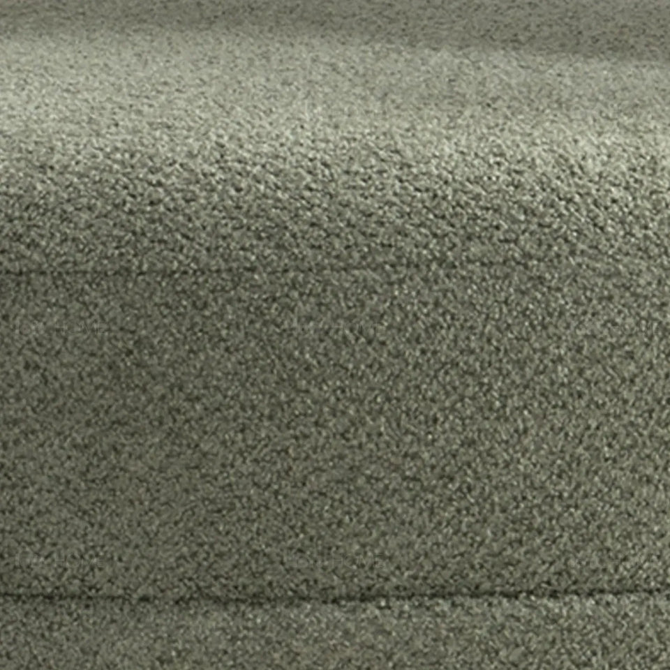 Modern mixed weave fabric 1 seater sofa yard in panoramic view.