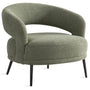 Modern Mixed Weave Fabric 1 Seater Sofa YARD
