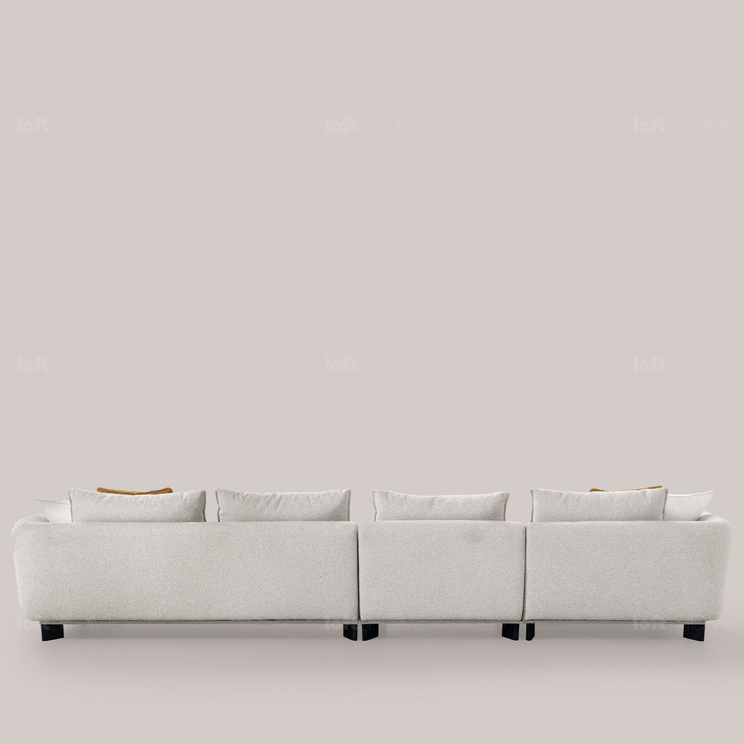Minimalist fabric 3 seater sofa angler detail 2.