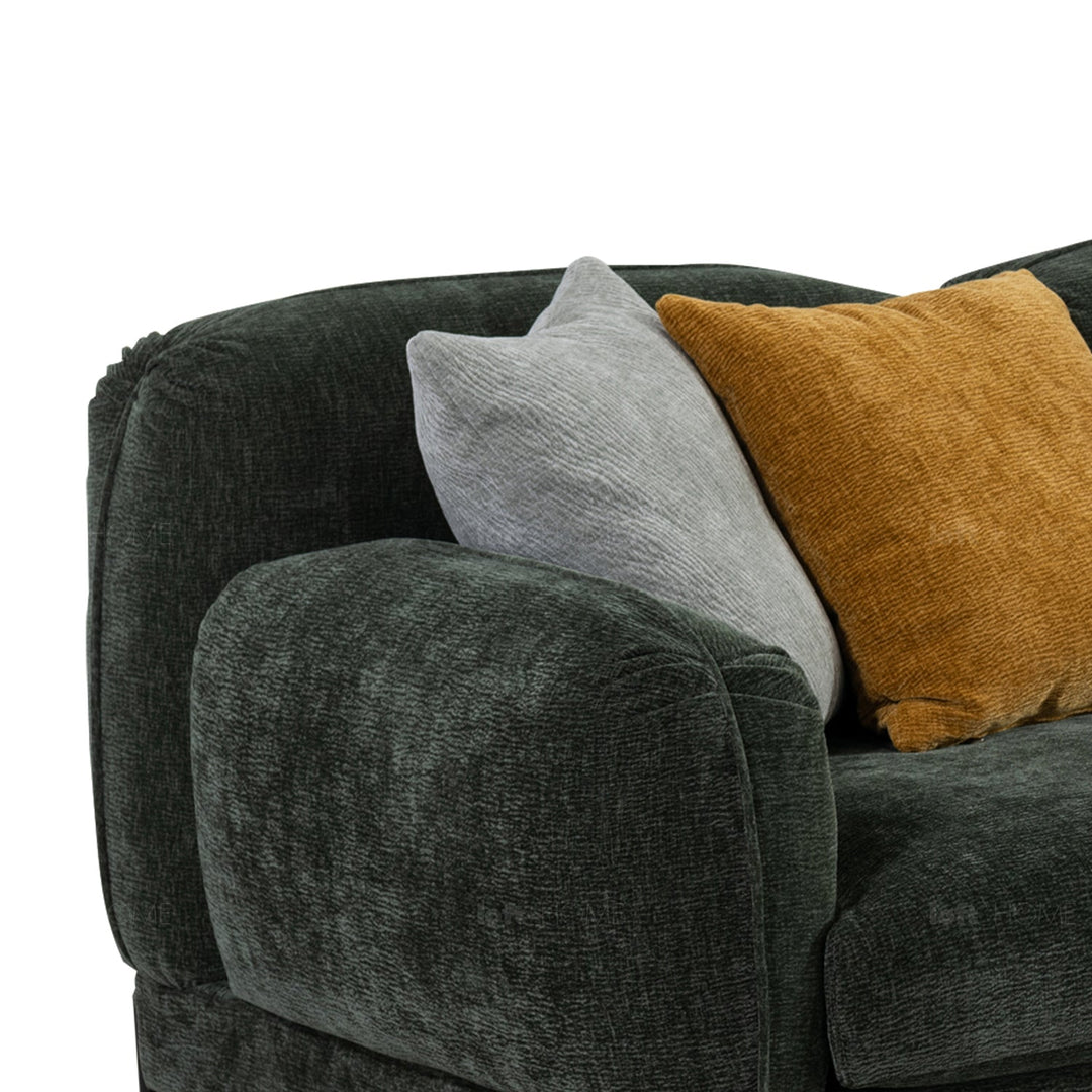 Minimalist fabric 3.5 seater sofa nimbus in details.