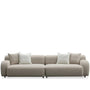 Modern Mixed Weave Fabric 4 Seater Sofa ENCH