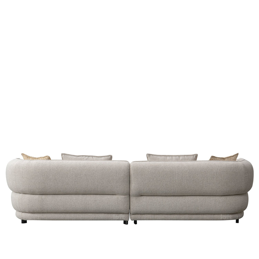 Minimalist fabric 4 seater sofa manor color swatches.