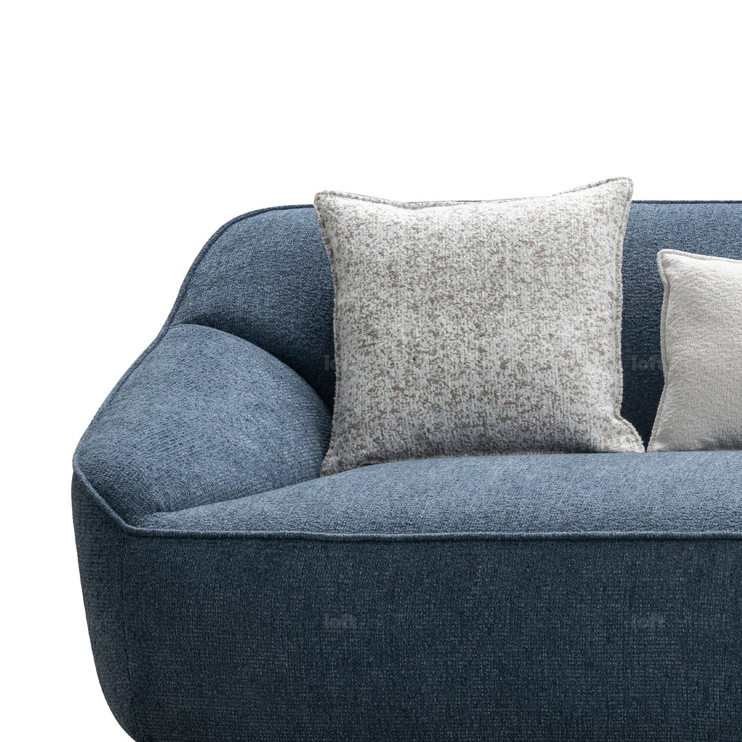 Minimalist fabric 4 seater sofa nep material variants.