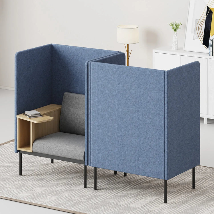 Minimalist Fabric Highback 1 Seater Sofa SANTO Good to Know Preview-1