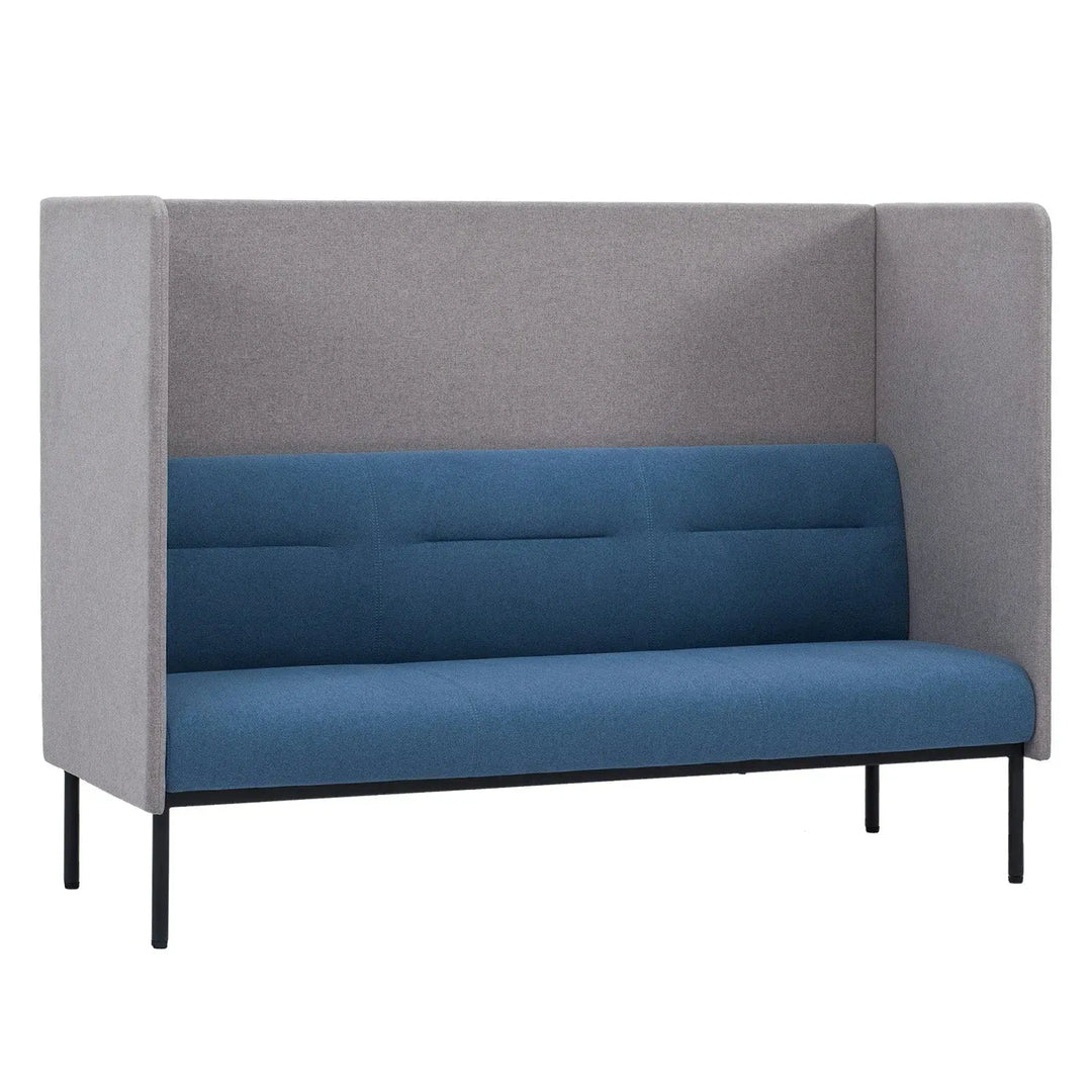 Minimalist fabric highback 3 seater sofa santo in still life.