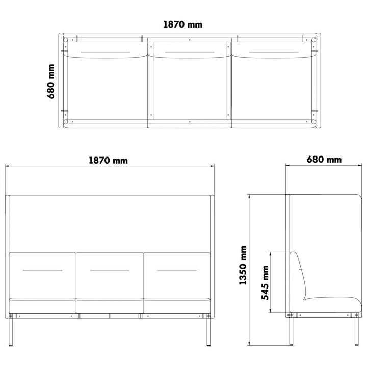 Minimalist fabric highback 3 seater sofa santo size charts.