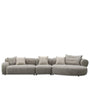 Modern Mixed Weave Fabric L Shape Sectional Sofa ENCH 4+L