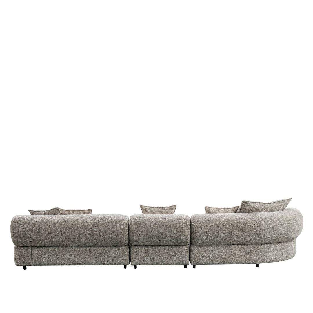 Minimalist fabric l shape sectional sofa ench 2+l color swatches.