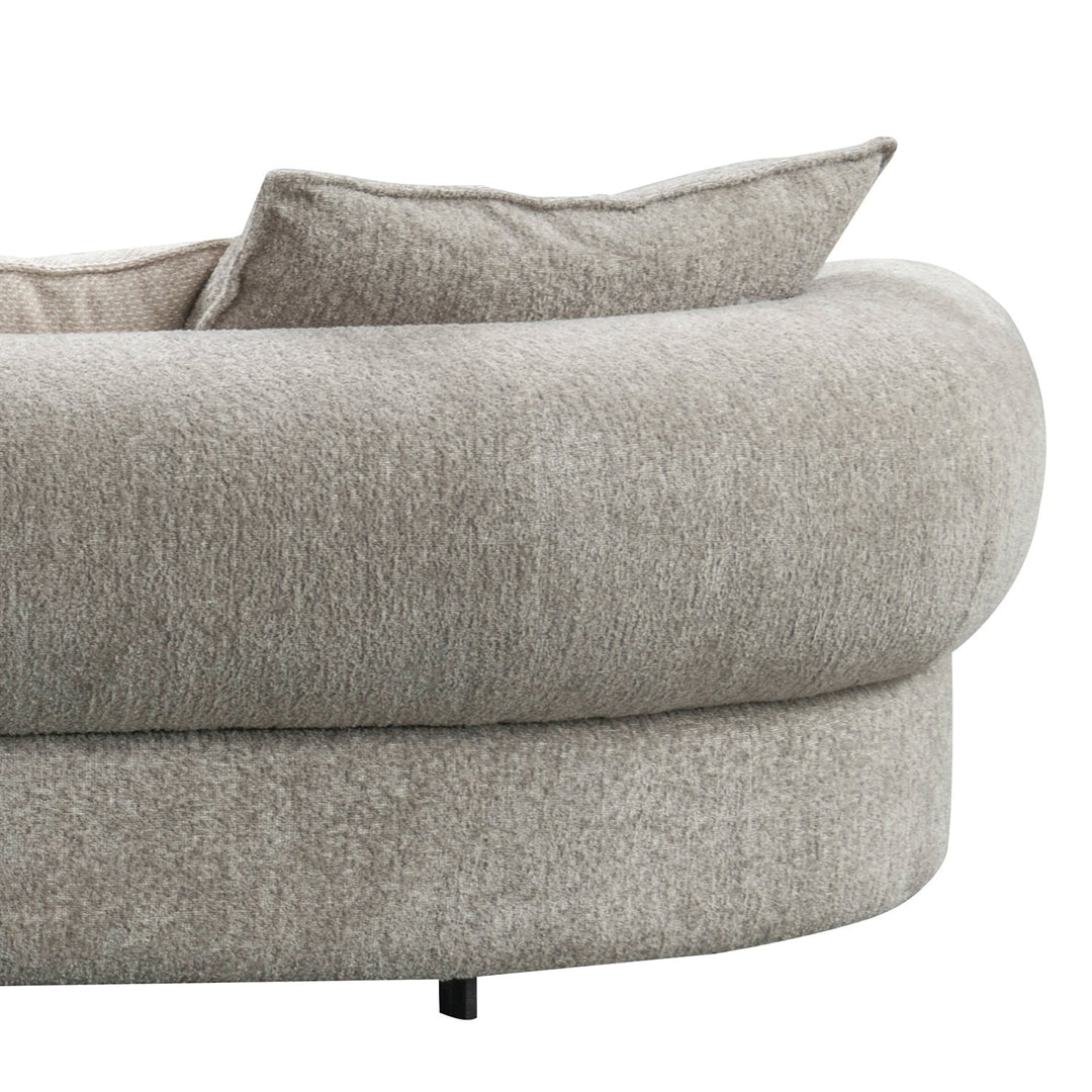 Minimalist fabric l shape sectional sofa ench 2+l in details.