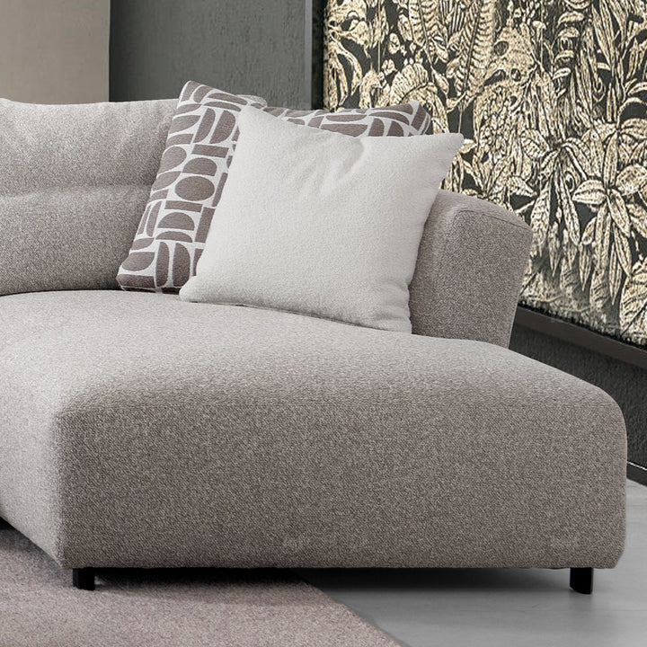 Minimalist mixed weave fabric l shape sectional sofa escape 5+l environmental situation.