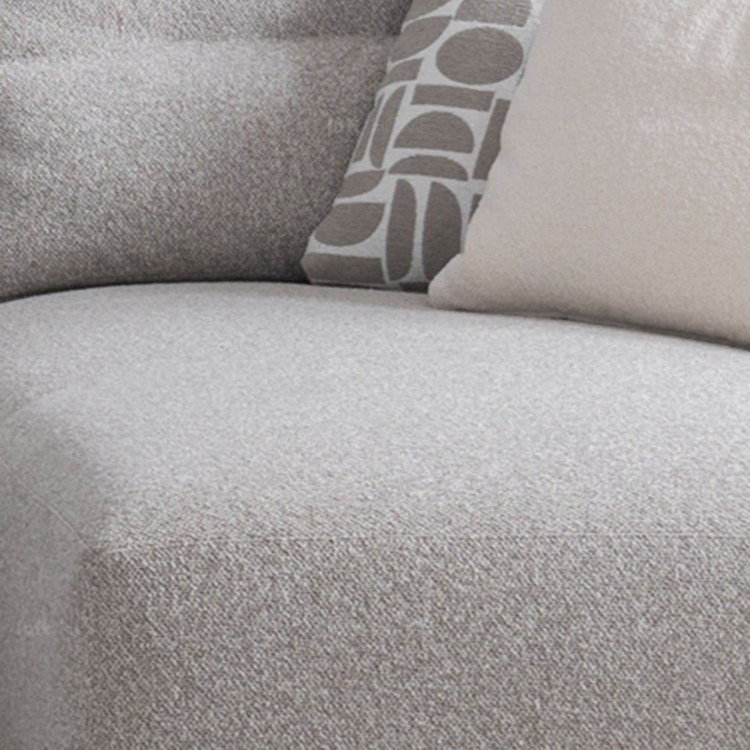 Minimalist mixed weave fabric l shape sectional sofa escape 5+l situational feels.
