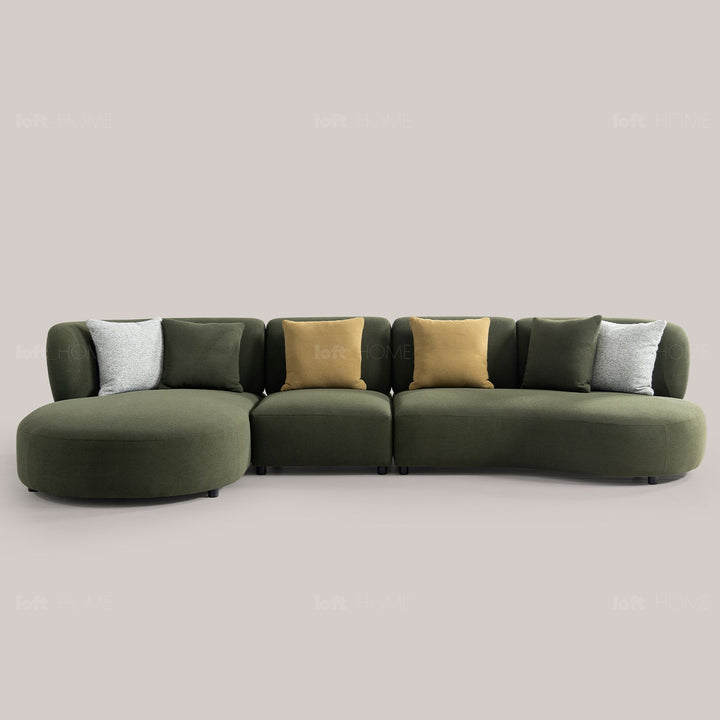 Minimalist fabric l shape sectional sofa fores 4+l color swatches.