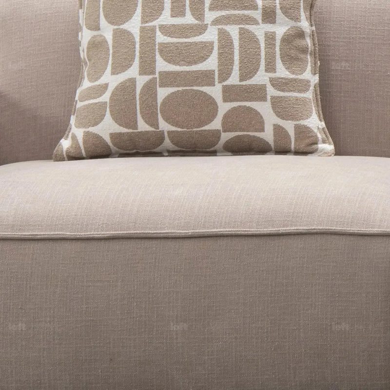 Minimalist mixed weave fabric l shape sectional sofa glade 3+ottoman+l environmental situation.