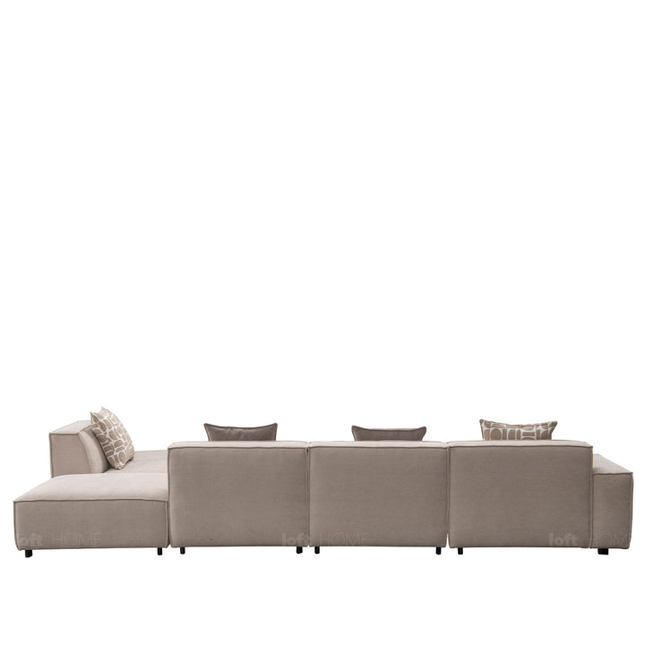 Minimalist fabric l shape sectional sofa glade 3+ottoman+l color swatches.