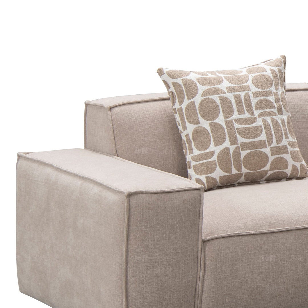 Minimalist fabric l shape sectional sofa glade 3+ottoman+l in details.