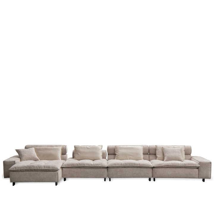Minimalist fabric l shape sectional sofa illar 4+l environmental situation.
