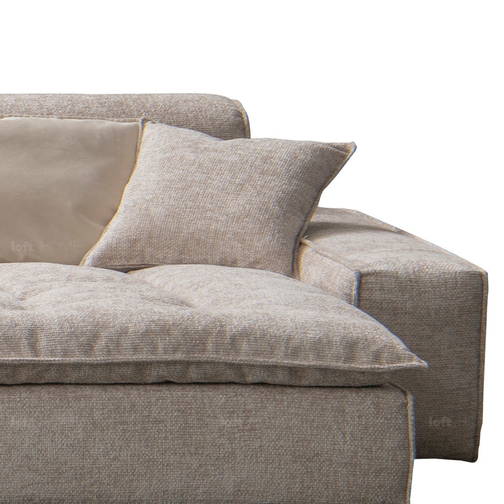 Minimalist fabric l shape sectional sofa illar 4+l in real life style.