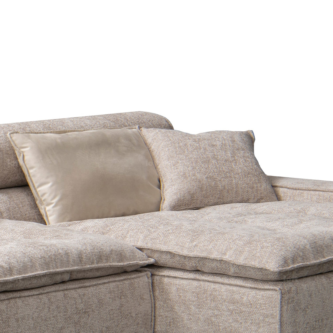Minimalist fabric l shape sectional sofa illar 4+l in details.