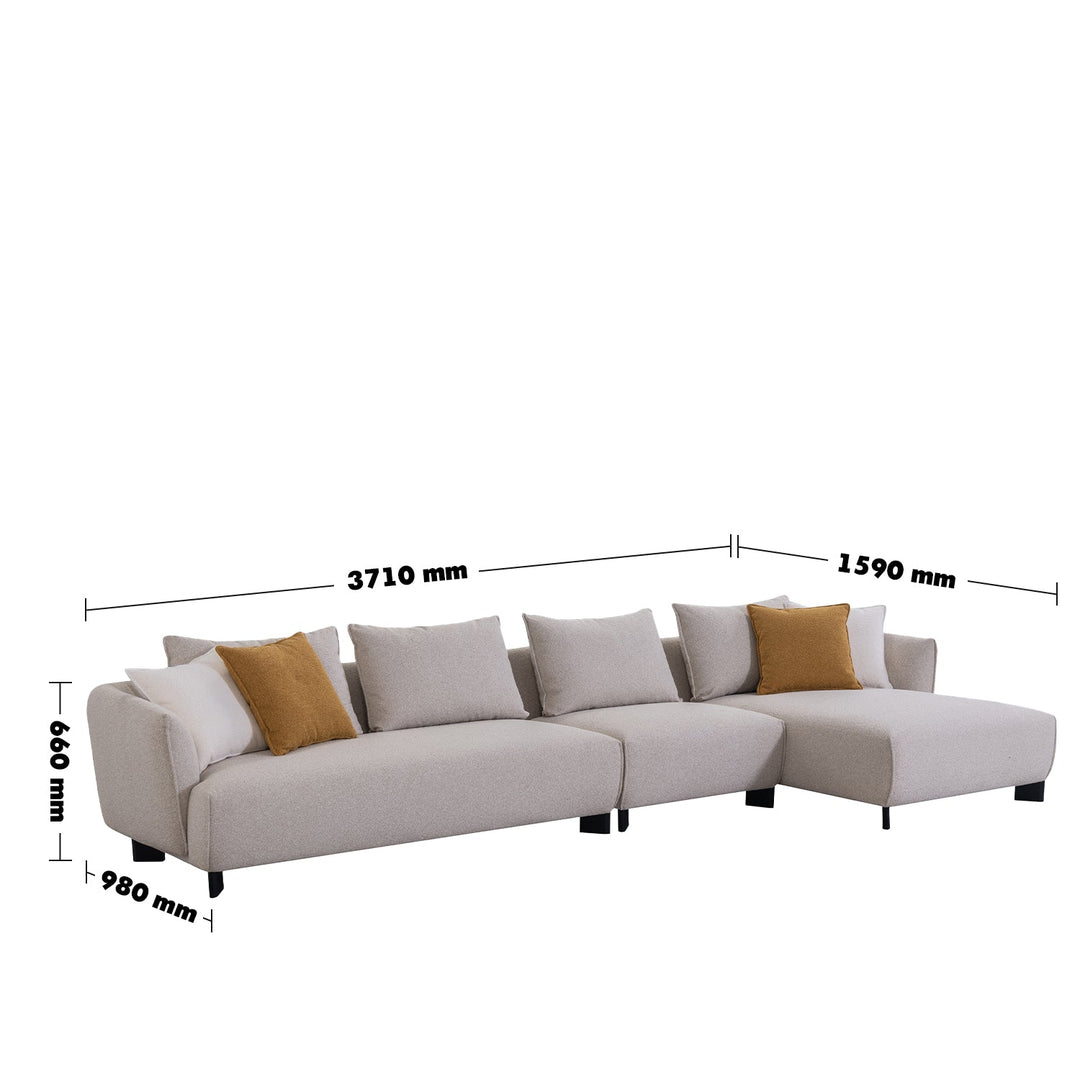 Minimalist fabric l shape sectional sofa nest 3+ l size charts.