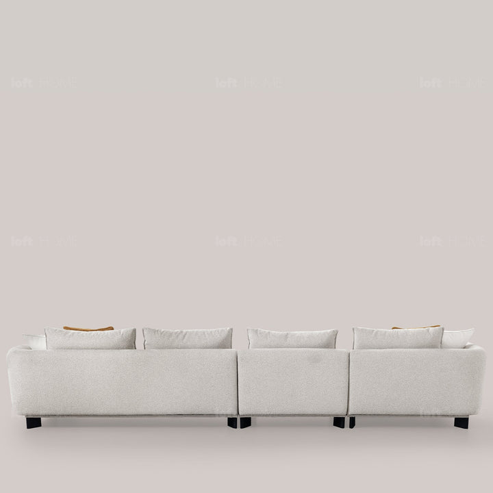 Minimalist fabric l shape sectional sofa nest 3+ l material variants.