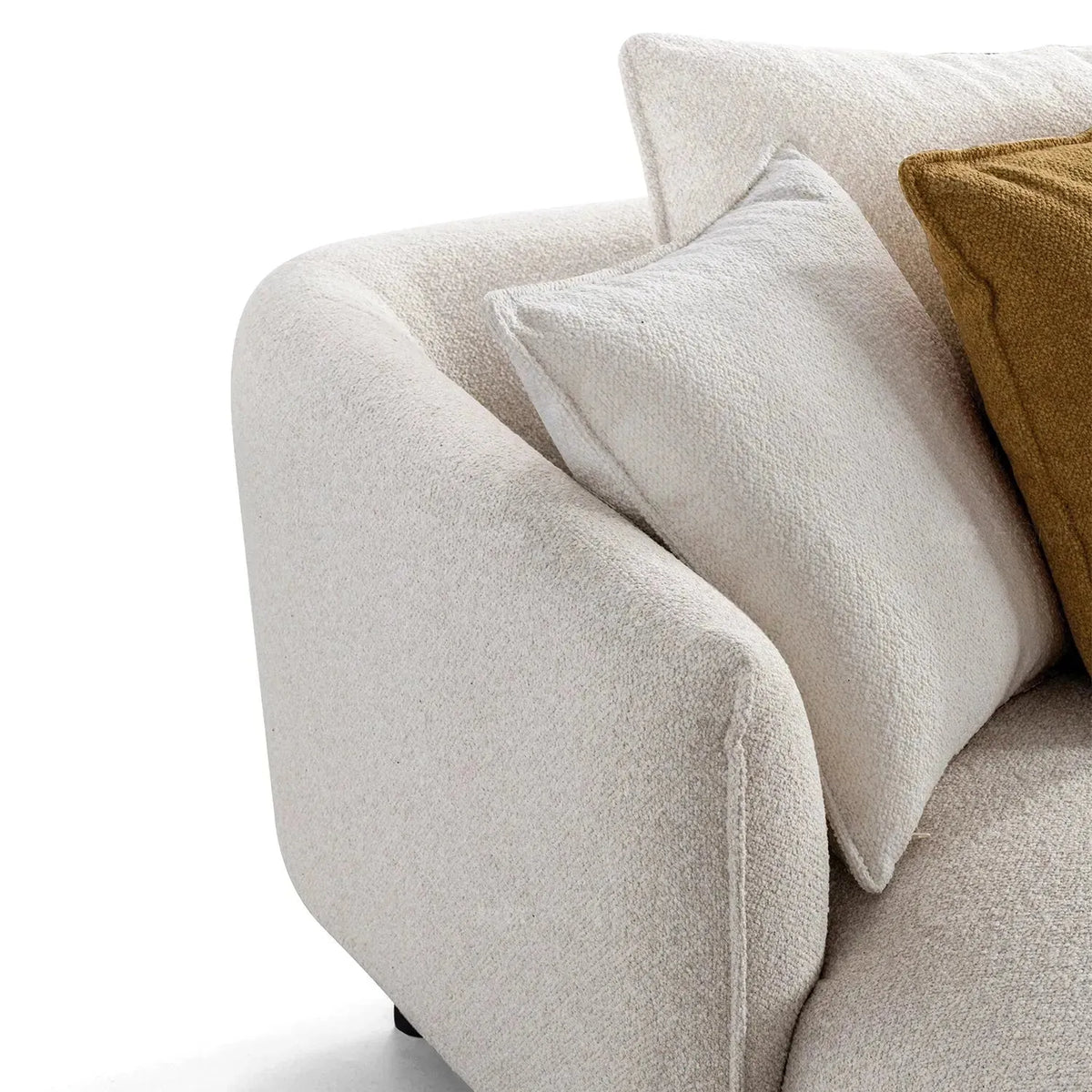 Modern fabric l shape sectional sofa nest 4+l with context.