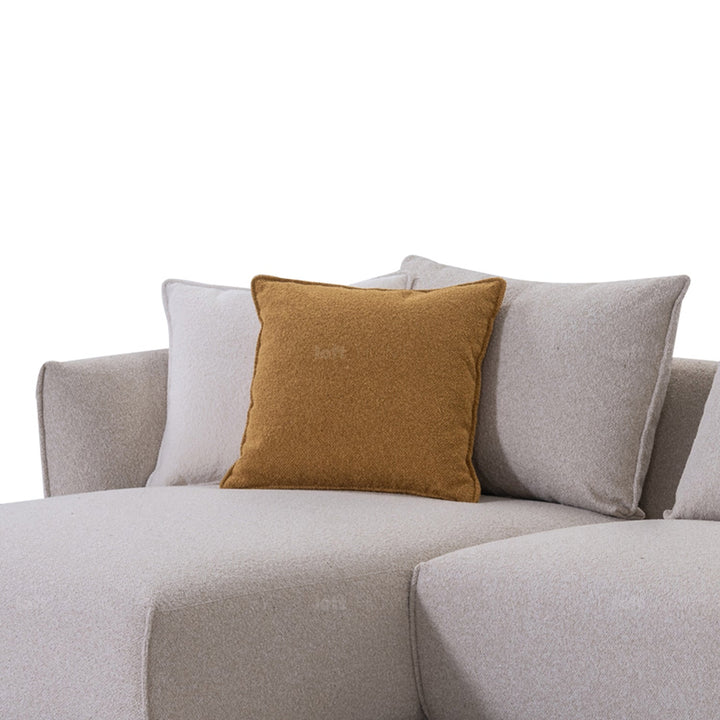 Minimalist fabric l shape sectional sofa nest 3+ l in details.