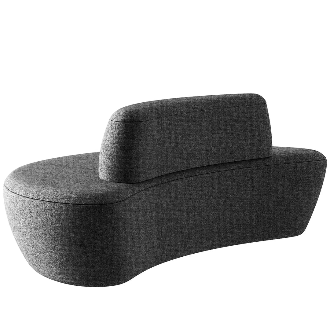 Minimalist fabric modular 3 seater sofa moon detail 11.