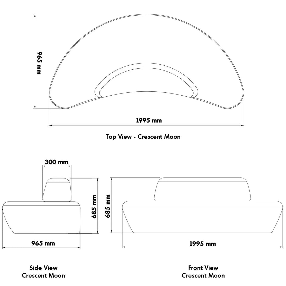 Minimalist fabric modular 3 seater sofa moon size charts.