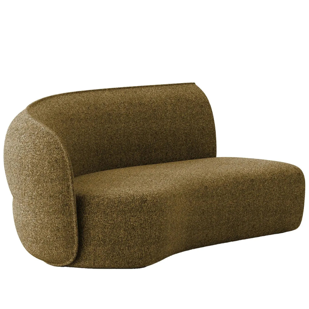 Minimalist fabric modular curved 2 seater armrest corner sofa pod detail 17.