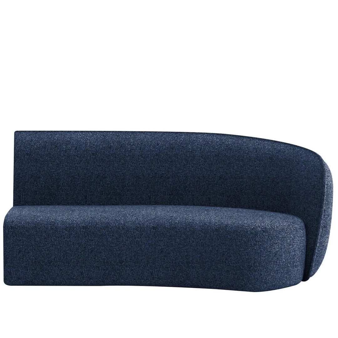 Minimalist fabric modular curved 2 seater armrest corner sofa pod detail 39.